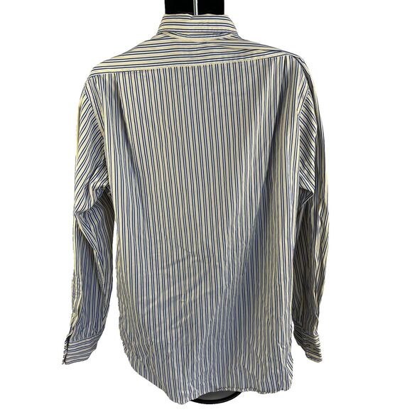 Mens Polo Ralph Lauren Long Sleeve Button Up Shirt Size Large Classic Striped - Picture 7 of 7